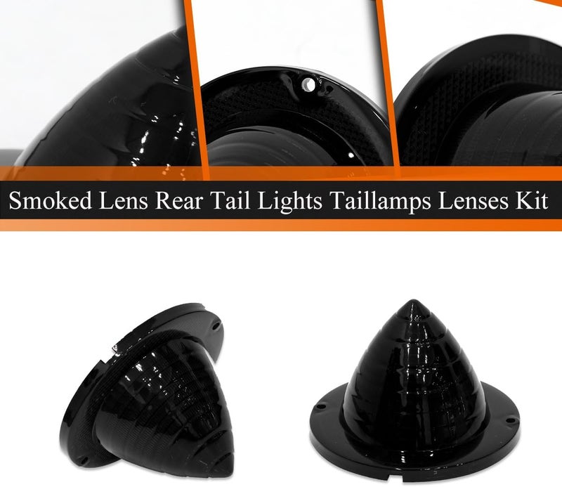 ADIIL 2PCS Rear Smoked Lens Tail Light Lamp Kit For 1960 1961 Chevrolet Bel Air/Biscayne/Nomad/El Camino & Impala - Image 3